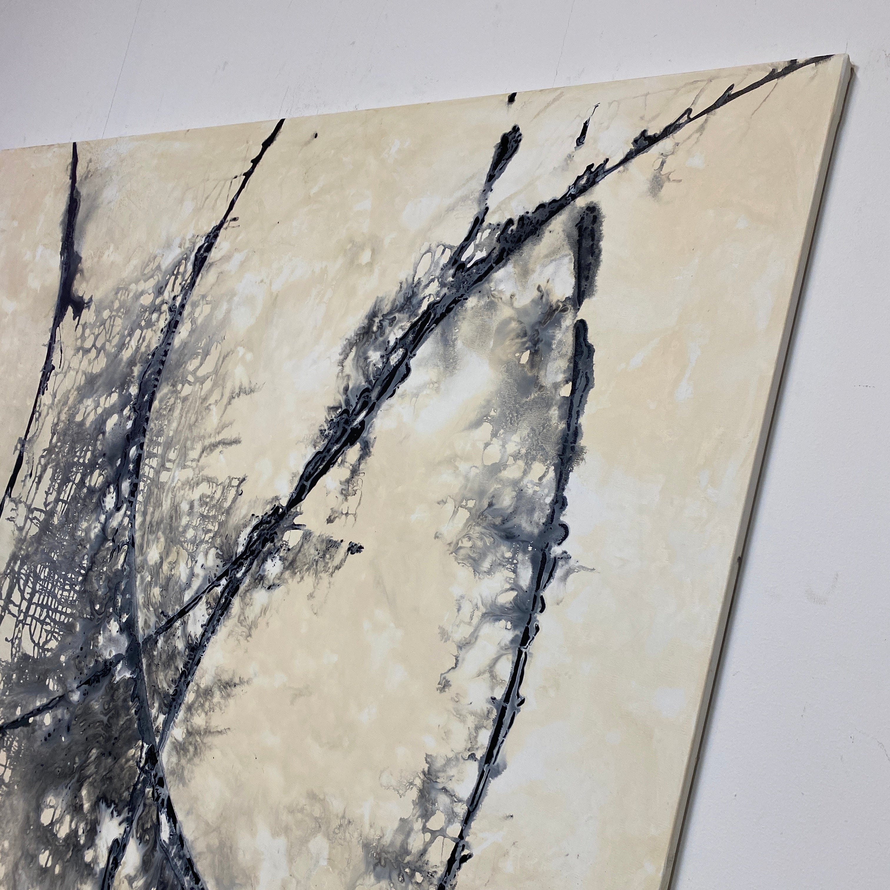 Maleri: "Less Is More #24" 150 x 150 cm