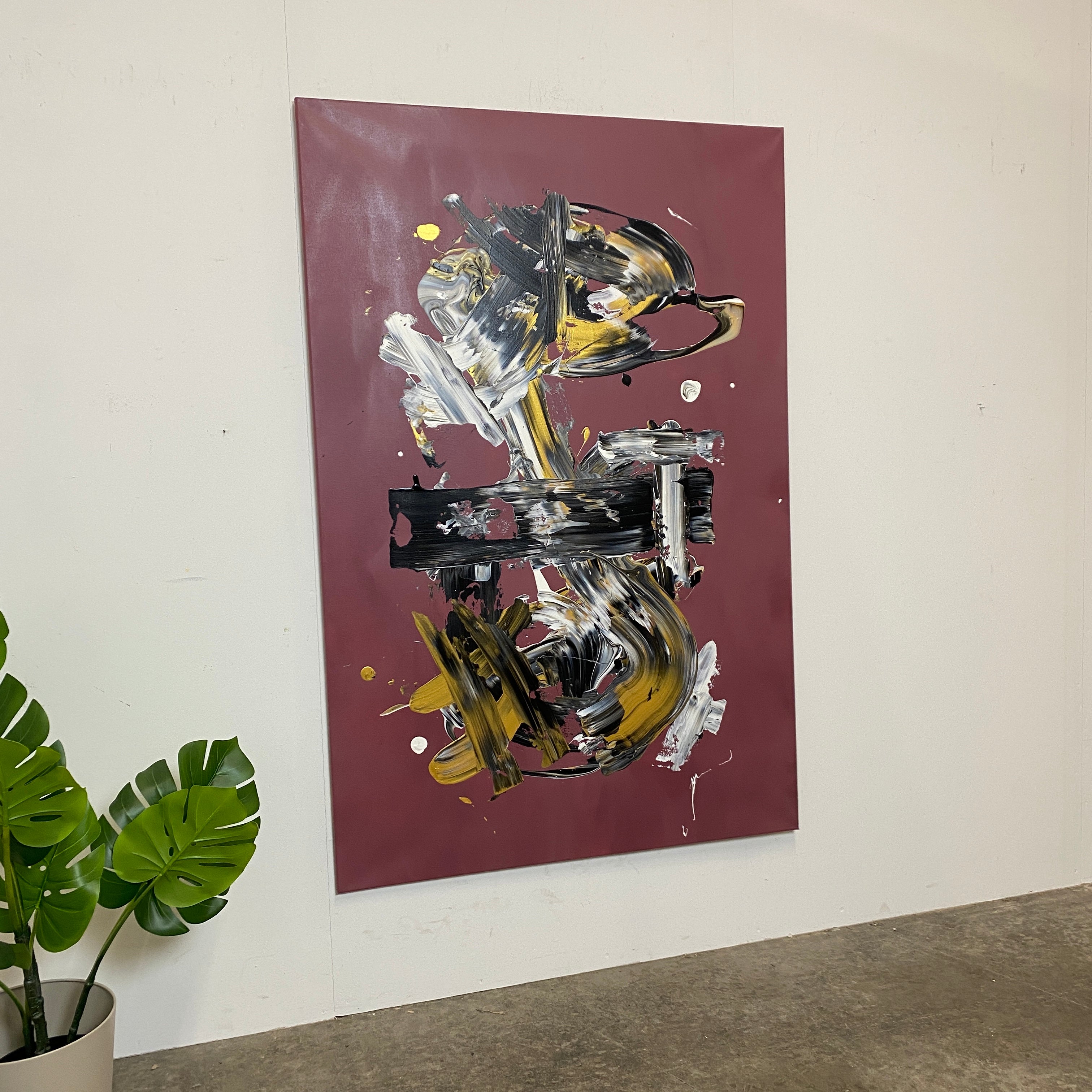 Maleri: "Less Is More #55" 150 x 100 cm