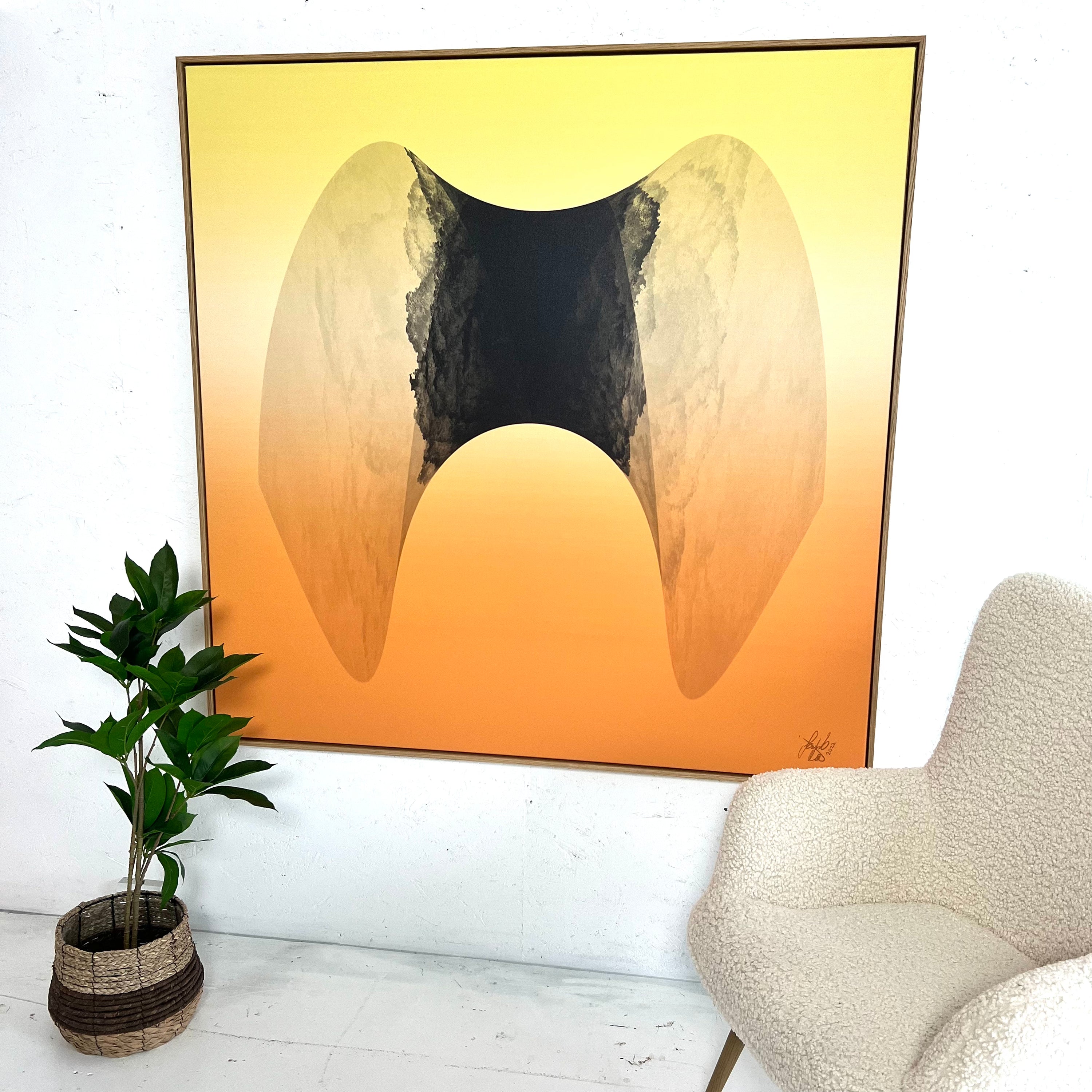 Leinwandbild: „The Black Elephant“