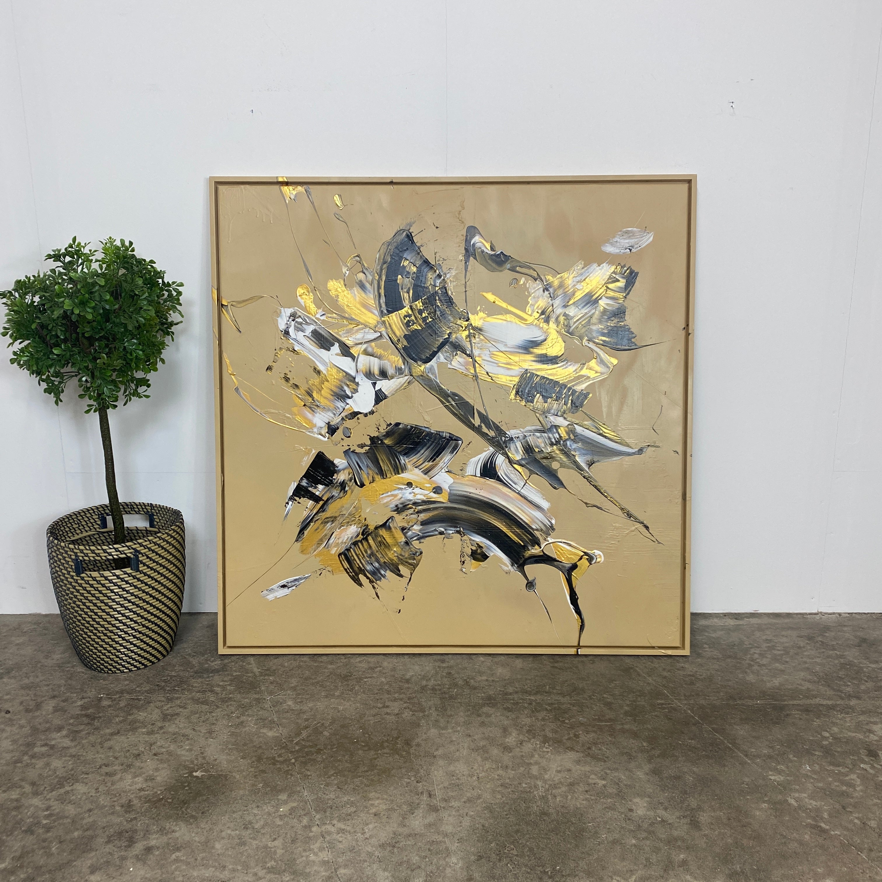 Maleri: "Less Is More #42" 104 x 104 cm