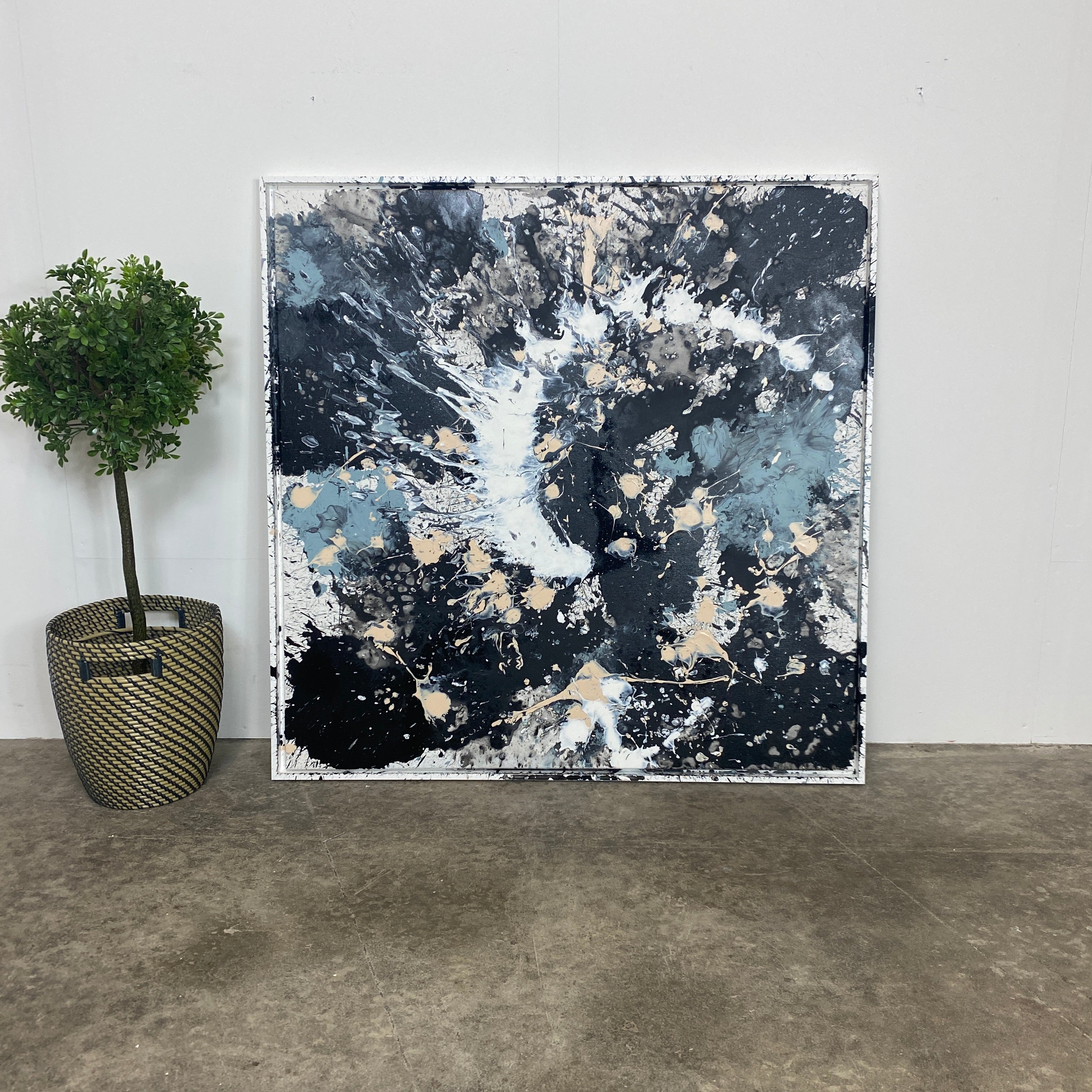 Maleri: "Chaos In My Mind #7" 104 x 104 cm