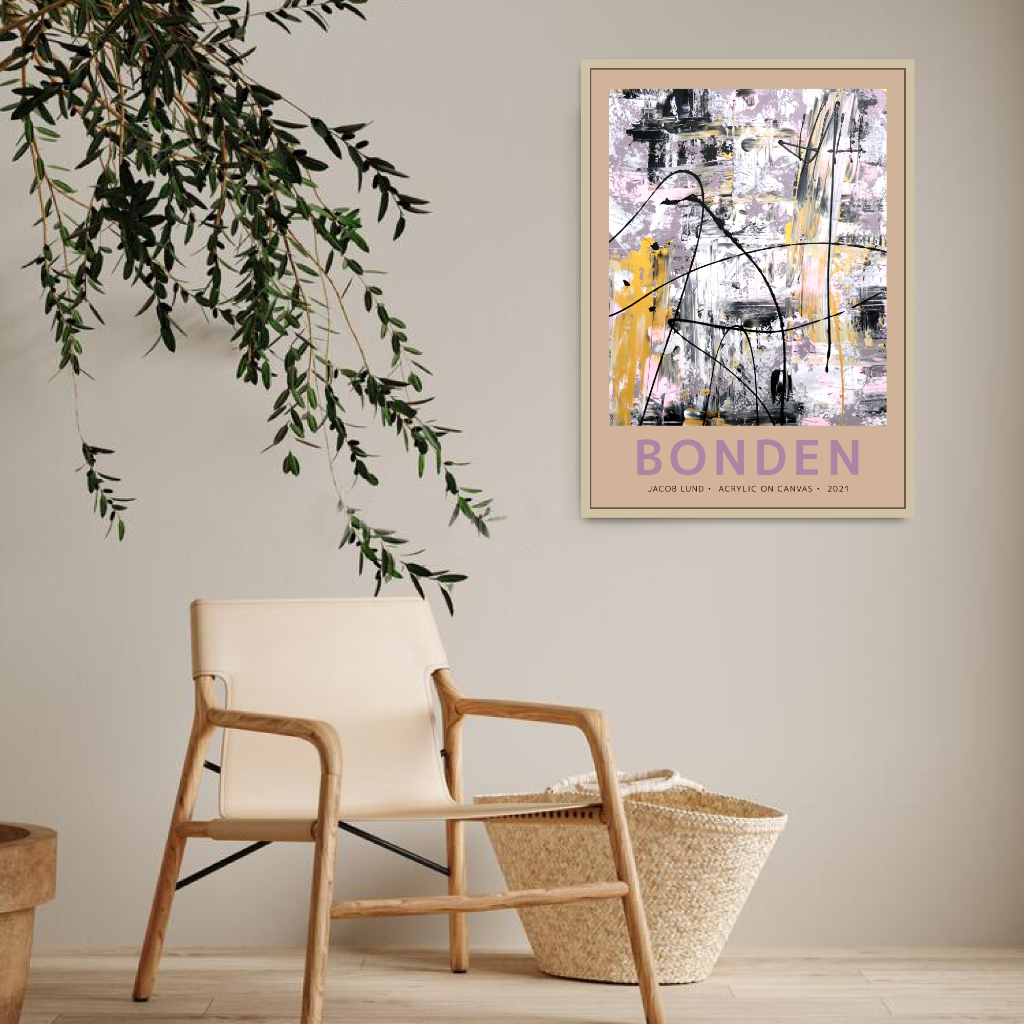 Plakat: "Bonden" (brun kant)