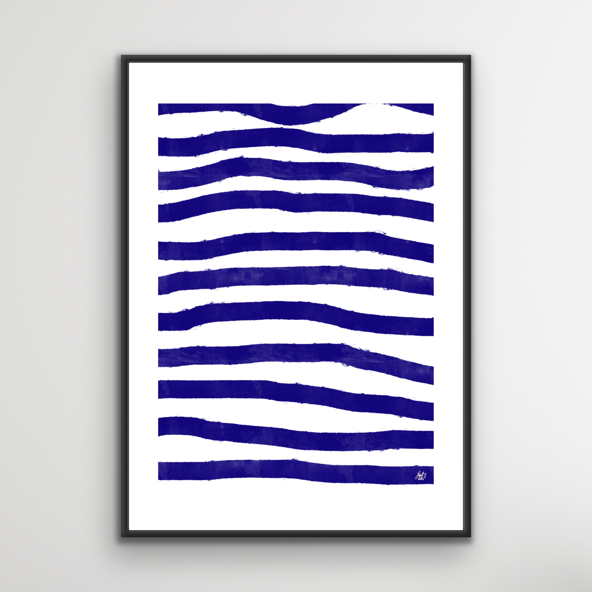 Poster: "Blue Stripes"