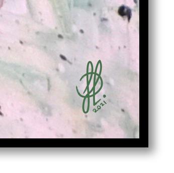 Canvas print: "Green Octopus" (Rectangle)
