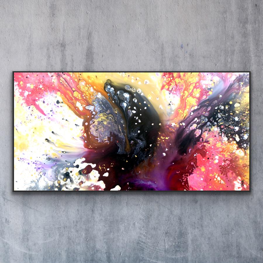 Canvas print: "Red Flow" (Rectangle)