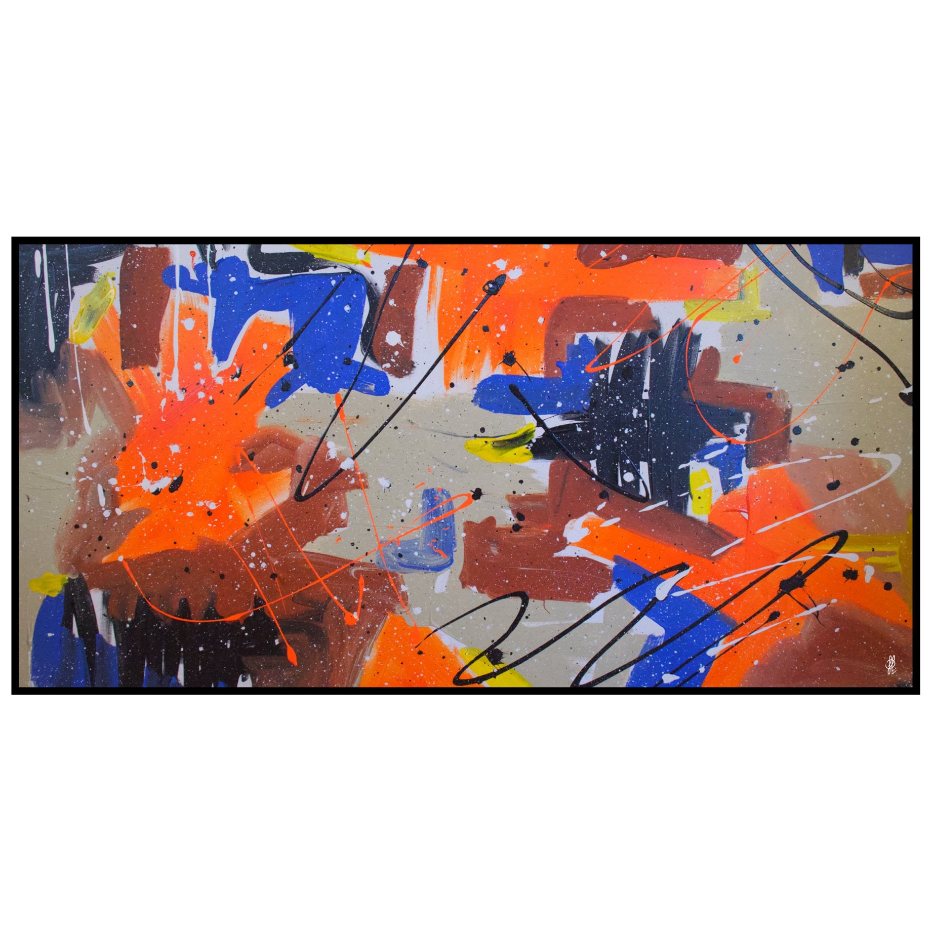 Canvas print: "Orange Party" (Rectangle)